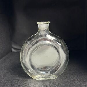 Clear Glass Decorative Bottle